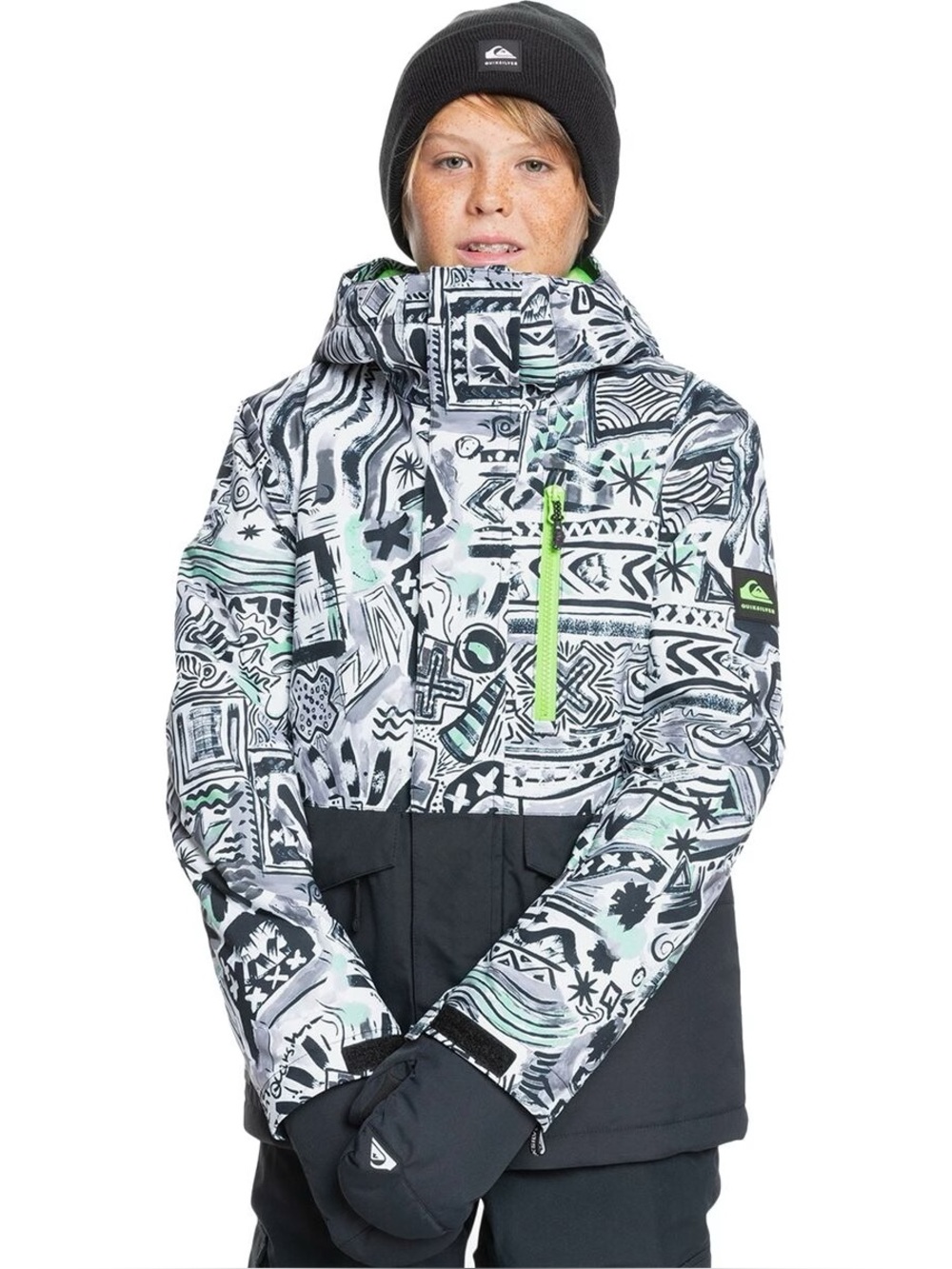 Quiksilver Mission Printed Boys Snow Jacket